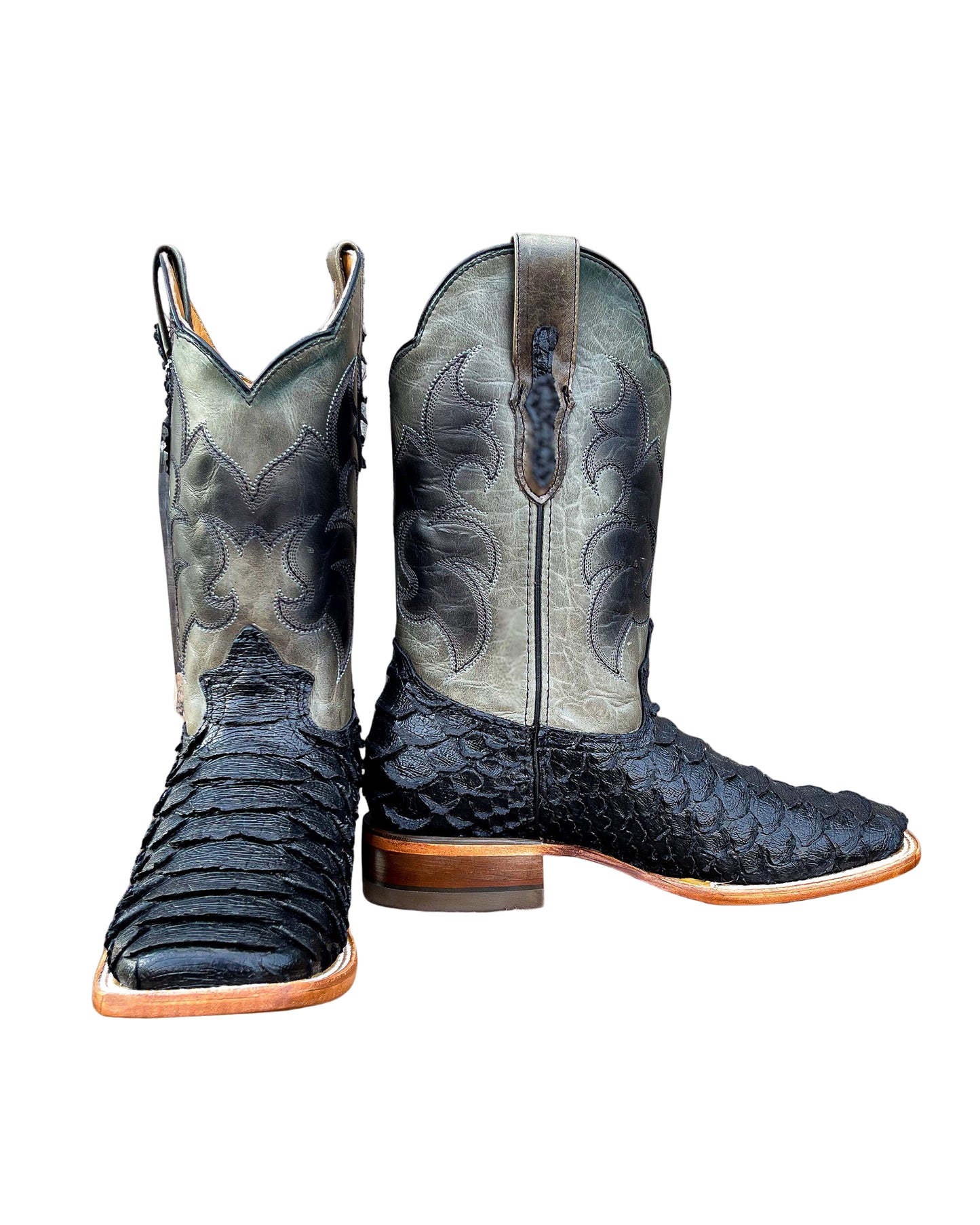Cowboy Boot Python Black
