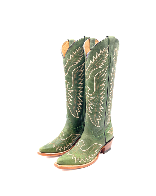 Cowboy Boot Rustic Green