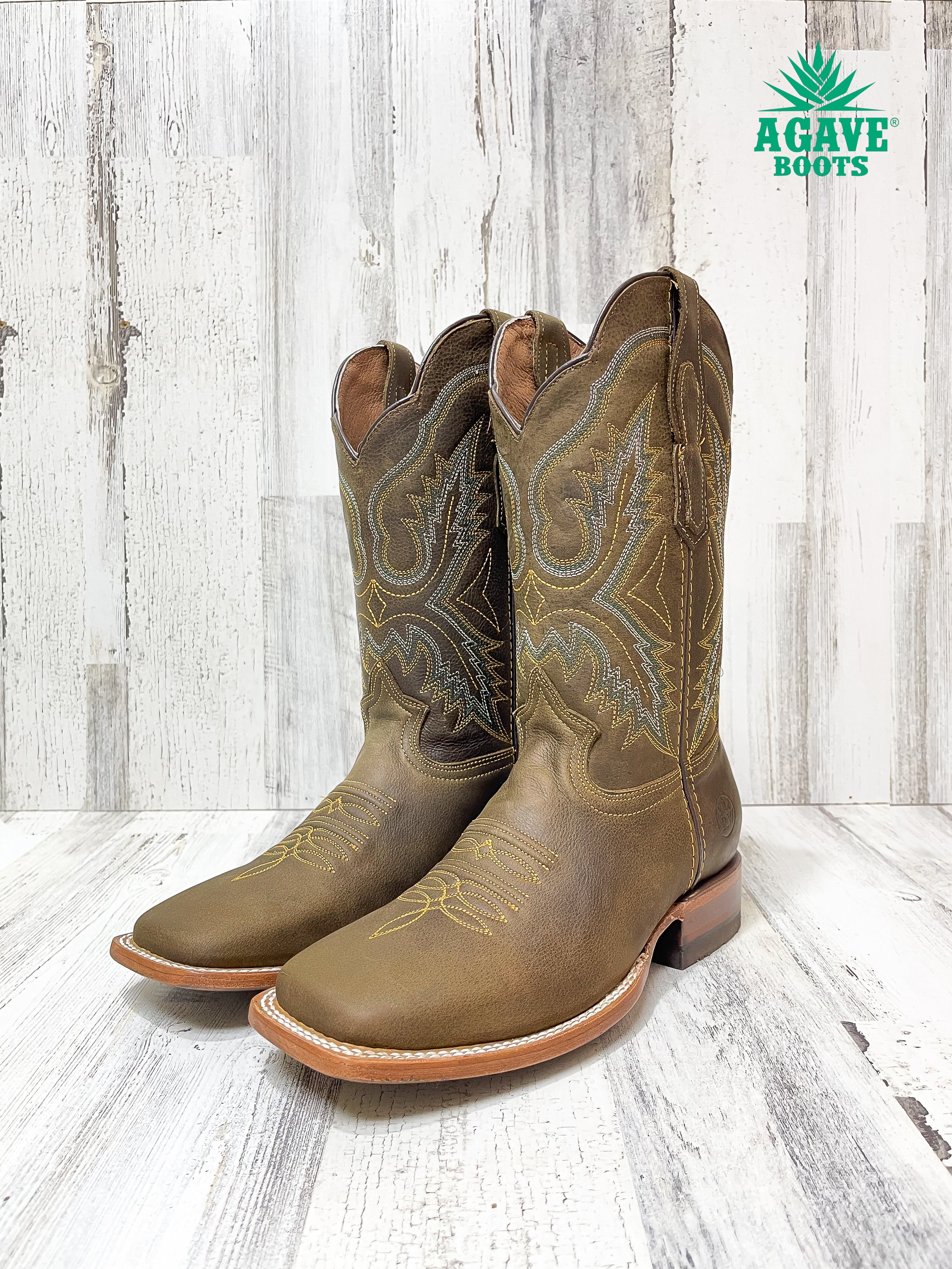 Mens green hot sale cowboy boots