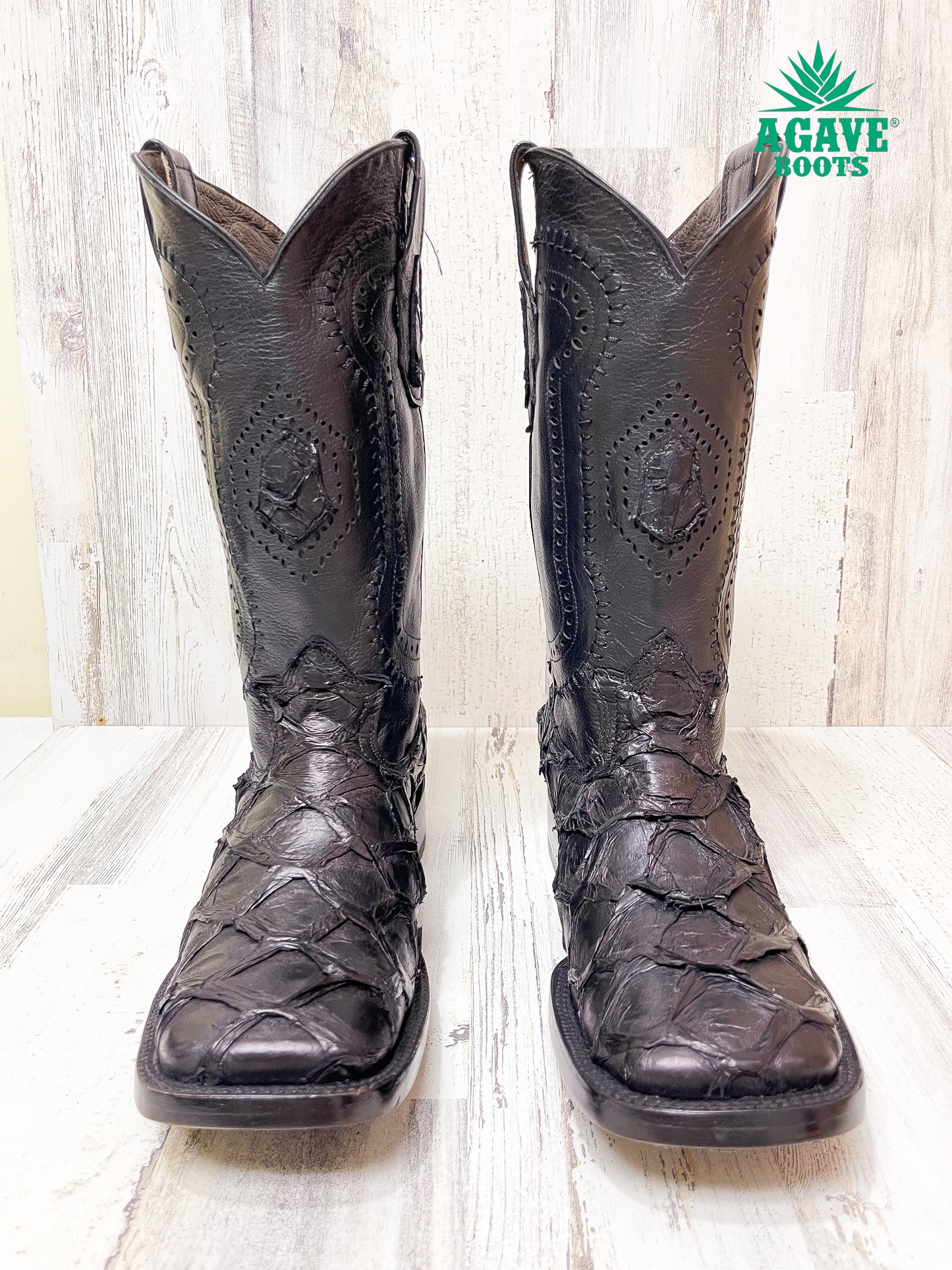 BASS BLACK MATTE AGAVE SPECIAL EDITION | MEN EXOTIC BOOTS