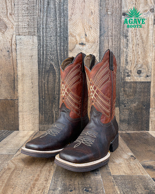 "MARBLE" | MEN SQUARE TOE WESTERN COWBOY BOOTS (RUBBER SOLE)