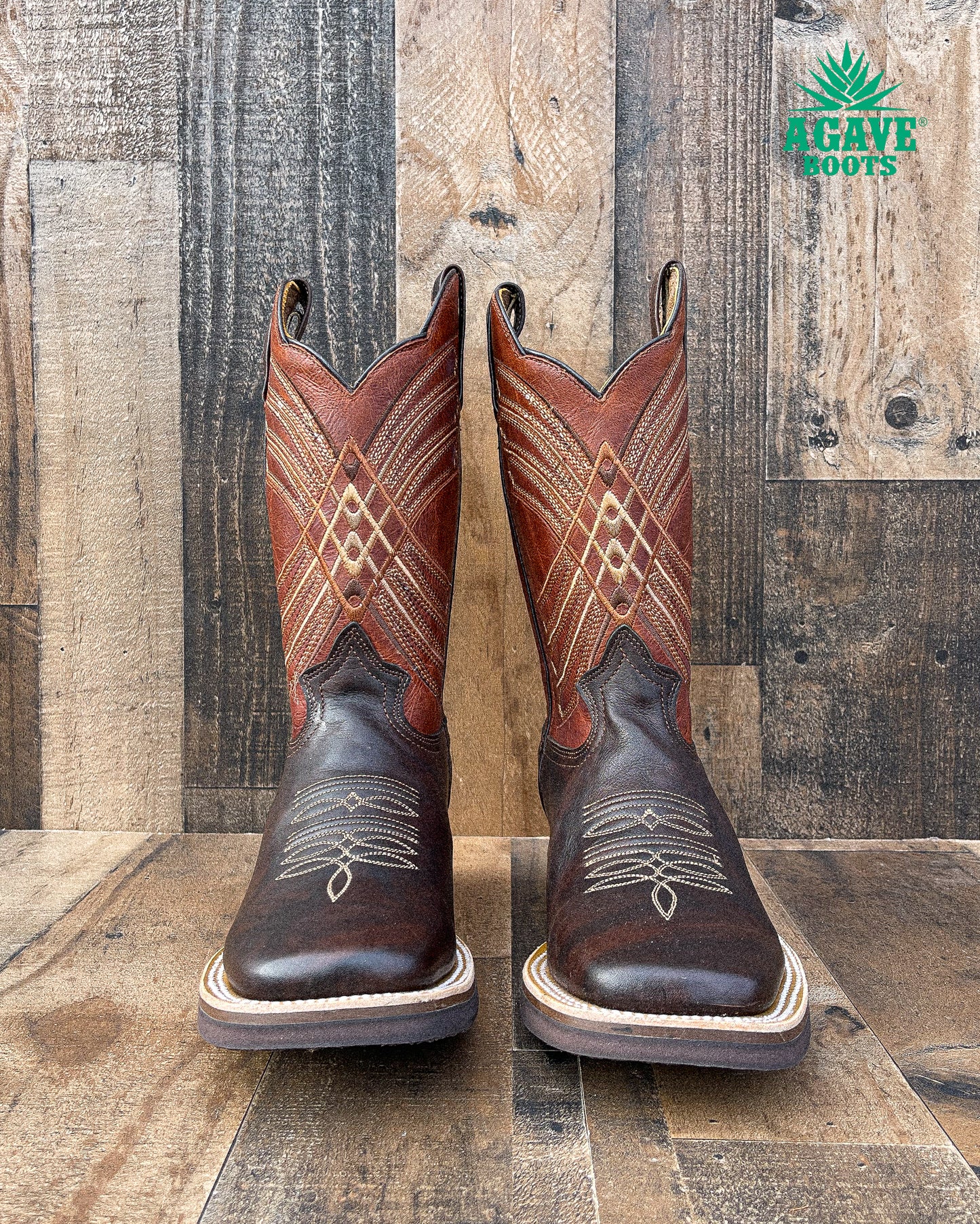 "MARBLE" | MEN SQUARE TOE WESTERN COWBOY BOOTS (RUBBER SOLE)