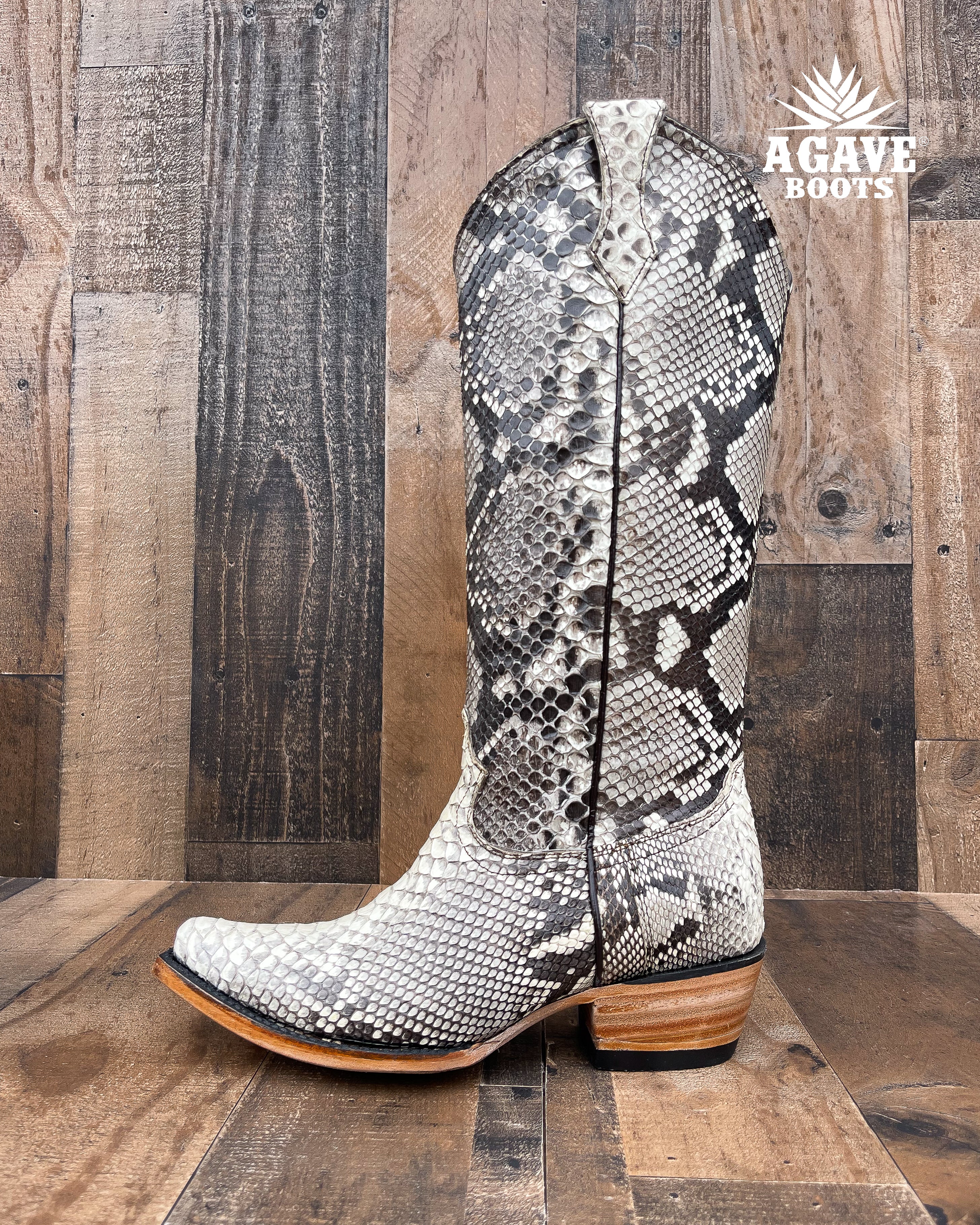 Python store tall boots