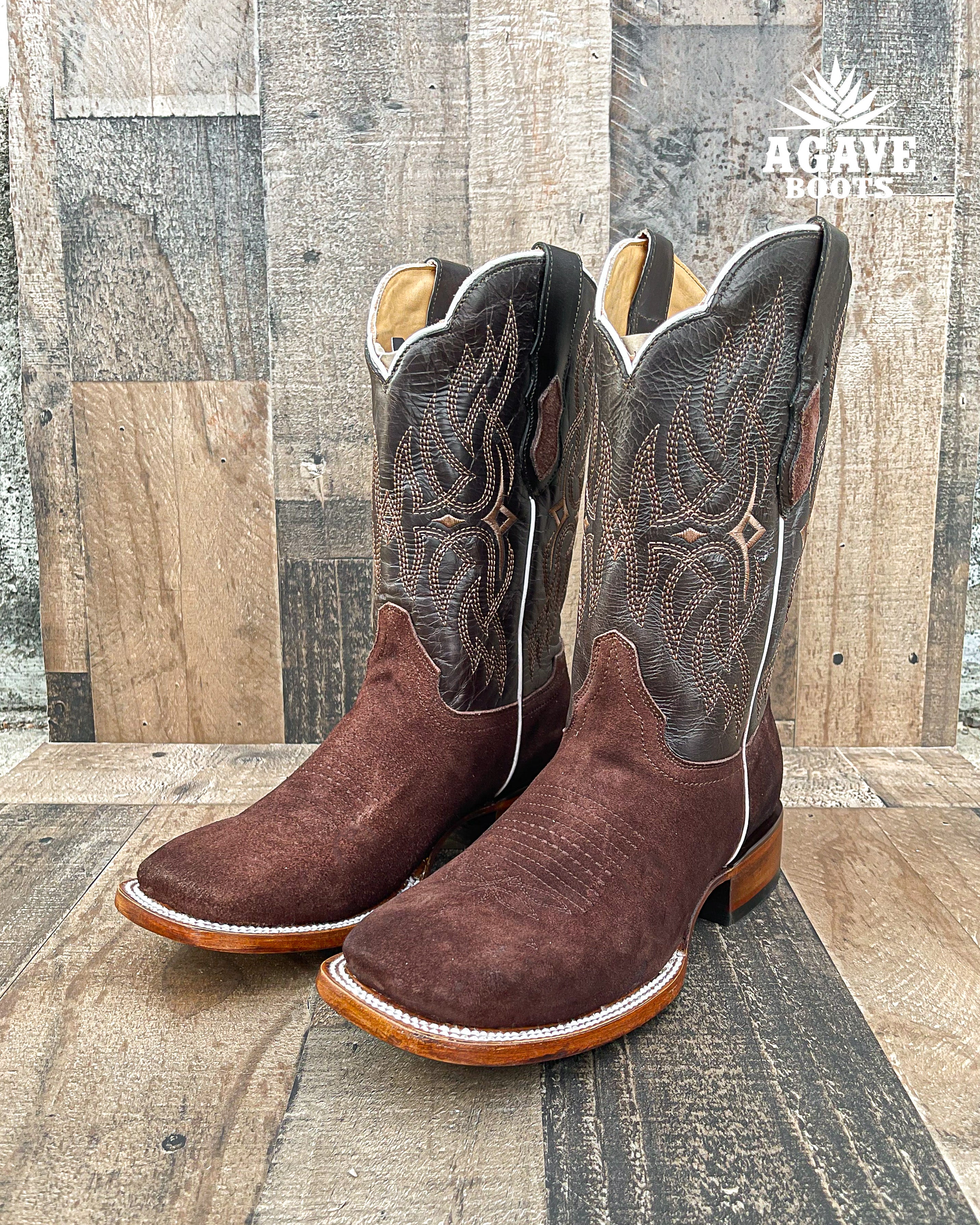 Mens rough out sale cowboy boots